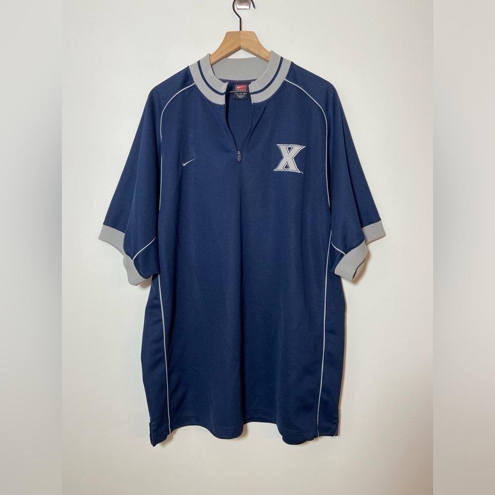 Vintage Xavier University Nike Basketball Warm Up Shooting Shirt XL NCAA
